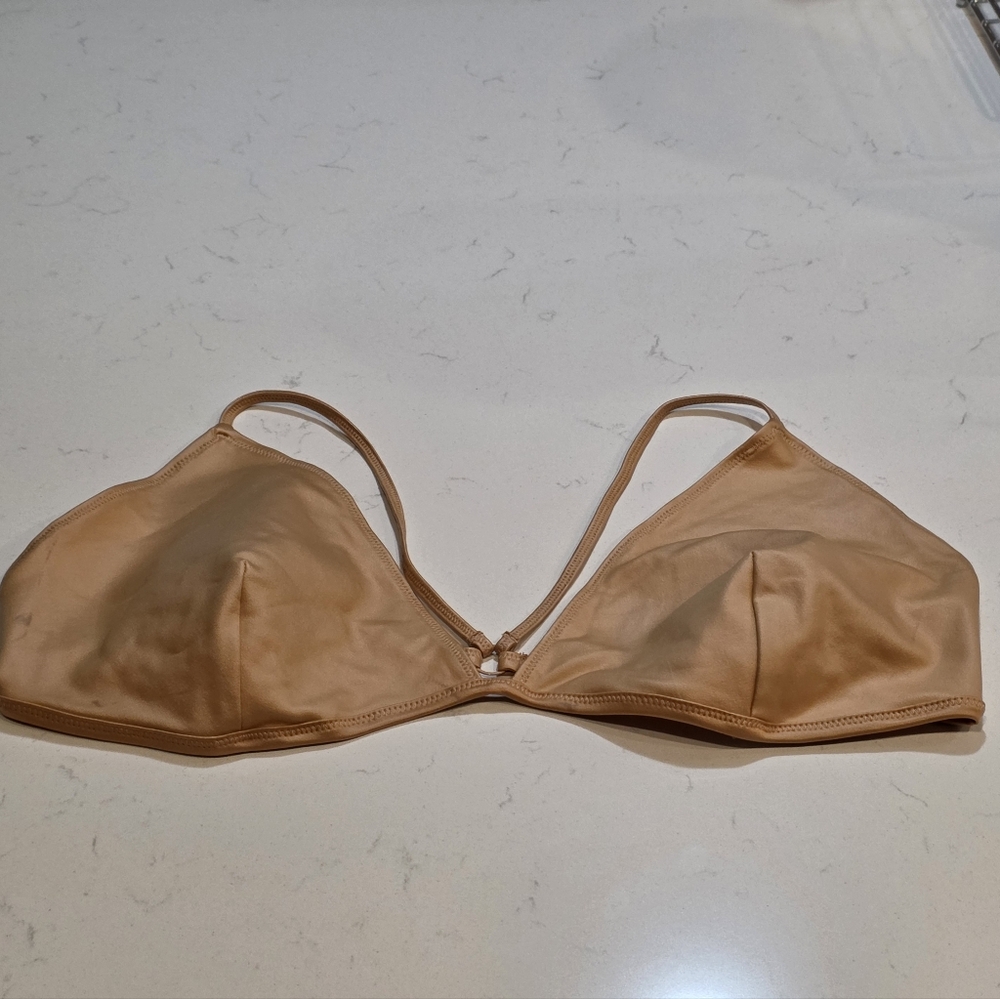 NWOT SKIMS Wet Jersey Triangle Bralette Ochre 4X